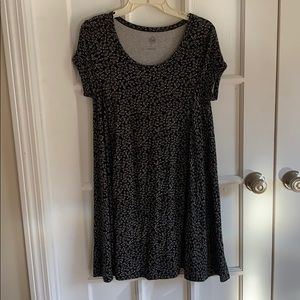 Black and white swing dress